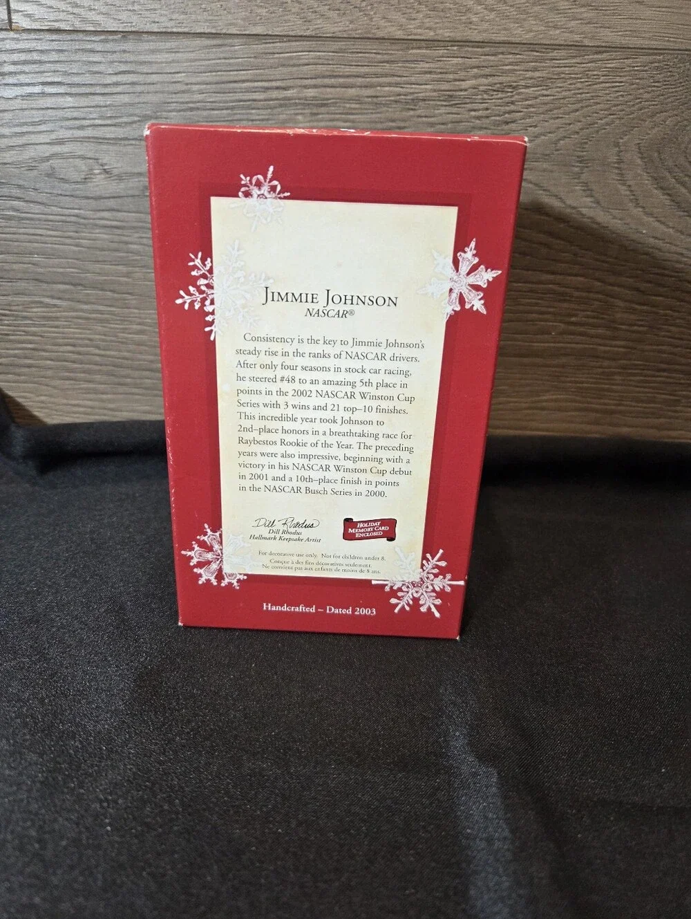 Jimmie Johnson 2003 Hallmark Keepsake Ornament NASCAR